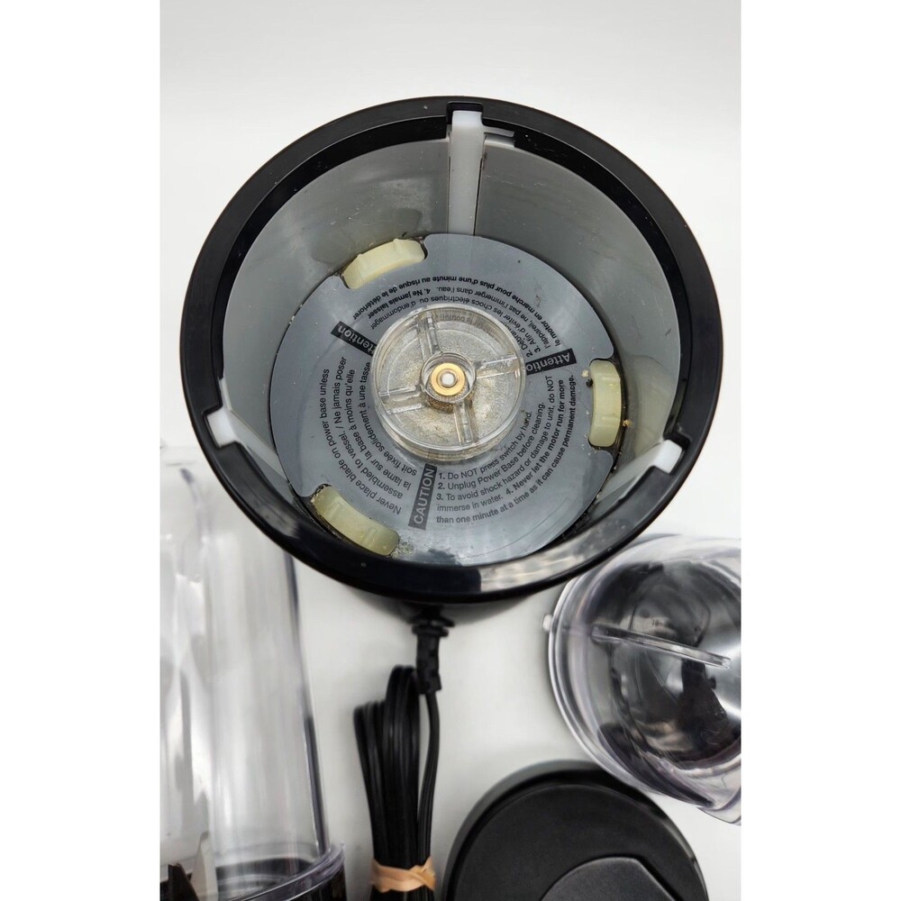 Magic Bullet MB1001 Model Blender Base/Motor + 2 Cups Blade, Sip Lid TESTED - Picture 5 of 8